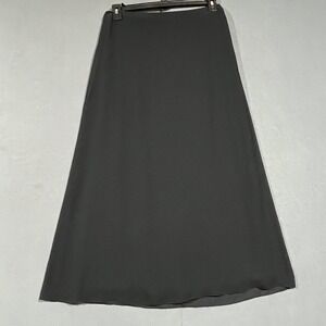 Alex Evenings Petite Black Maxi Skirt Womens LP Long‎ Polyester Evening Dress